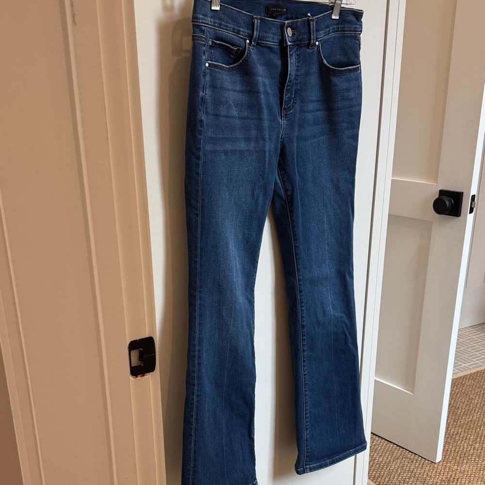 Ann Taylor Dark Blue Flare Jeans